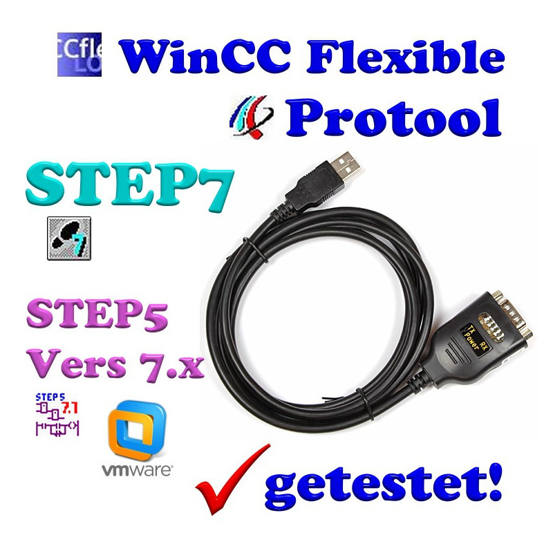 USB-RS232-Adapter mit Treiber-CD für SIEMENS SIMATIC STEP 5