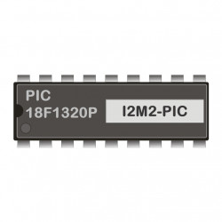 PIC18F1320P programmed for I2C-RS232-Modem 2